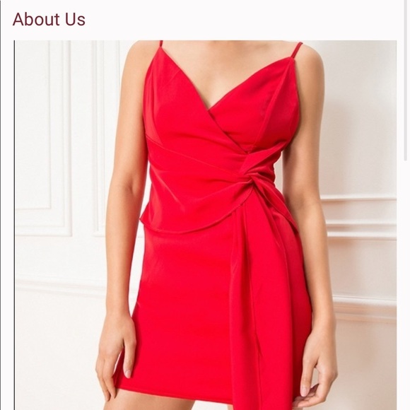 Superdown | About Us Revolve Naomi Red Mini Dress - Picture 3 of 11